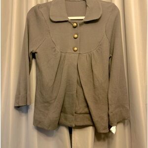 50%offw❤️ Cecico waffle jacket Large charcoal NWOT Sk71